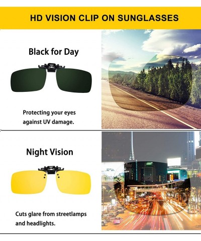 Sport Polarized Sunglasses Function Anti Glare Prescription - Yellow/Night Vision - CL18WXQCG5M $9.49