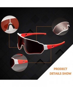 Sport Polarized Cycling Sunglasses for Men Sports Glasses Women UV protection Bike Glasses for Driving Running Fishing - C919...