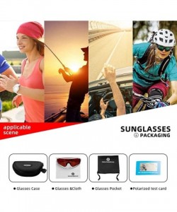 Sport Polarized Cycling Sunglasses for Men Sports Glasses Women UV protection Bike Glasses for Driving Running Fishing - C919...