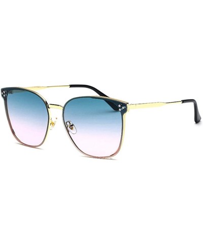 Aviator Fashion new sunglasses- ladies coated sunglasses retro sunglasses - E - CV18S5C9L7R $40.81