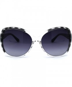 Butterfly Womens 90s Classic Butterfly Chic Sunglasses - Slate Tortoise Clear Smoke - CG196R3T83S $10.37