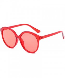 Rimless Vintage Classic Retro Sunglasses for women metal Resin UV400 Sunglasses - Red - CR18SZT0ULA $15.49