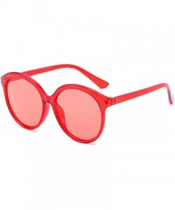 Rimless Vintage Classic Retro Sunglasses for women metal Resin UV400 Sunglasses - Red - CR18SZT0ULA $15.49