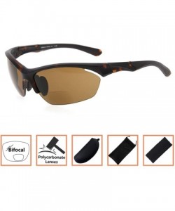 Rimless Retro Mens Womens Sports Half-Rimless Bifocal Sunglasses - Matte Tortoise - CB189AIUQEE $12.60