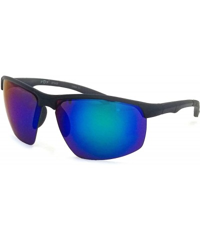Sport Designer Fashion Sports Sunglasses SP2435 - Matt Black-blue M - C518ISXLGR9 $7.57