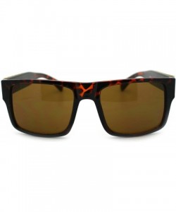 Rectangular Square Rectangular Sunglasses Luxury Watch Band Design Side - Tortoise - C911NYK6EQ9 $9.35