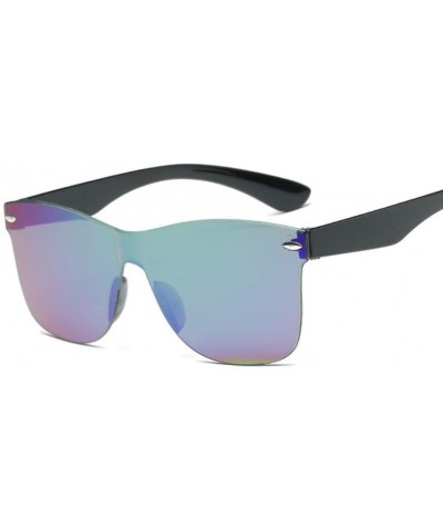 Rimless SunglassesTransparent Women Vintage Colorful Retro Rimless Sun Glasses Womens Brand Eyewear UV400 - 3 - C718QA8K2TM $...