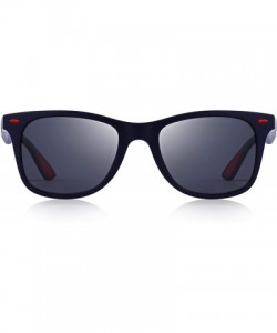 Oval DESIGN Men Women Classic Retro Rivet Polarized Sunglasses Lighter Square Frame UV Protection S8508 - C02 Gray - CN198AI8...