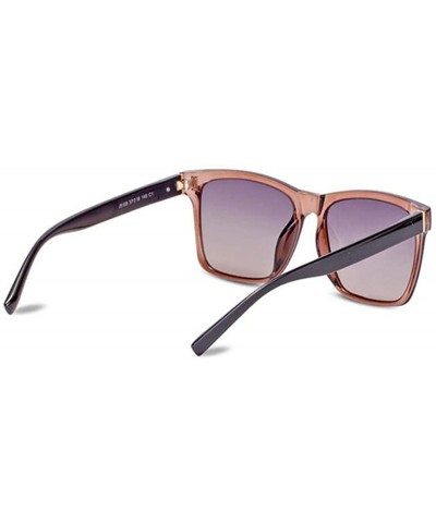 Square Polarized Sunglasses Men's Sunglasses- Women's Tide Large Square Glasses - D - CX18S5C8TQH $44.37