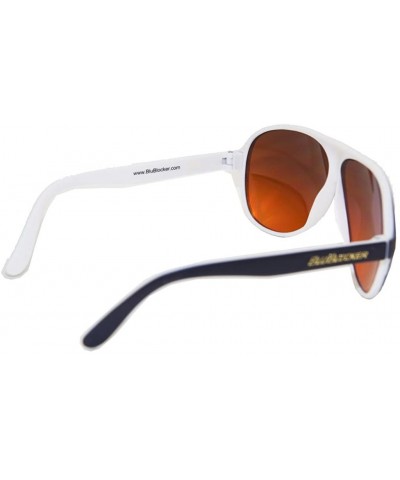 Aviator Navy Blue Matte Outside/White Inside With Blue Mirror Aviator - 2690K - CX11Z20RAJ3 $29.88