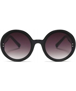 Oversized Oversized Round Frame Sunglasses for Women and Men UV400 - C2 Leopard Brown - CF198CALED8 $29.00