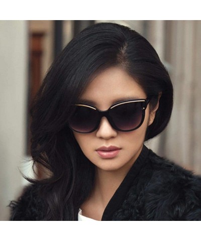 Aviator Vintage Sunglasses For Women Fashion Brand Designer Cat Eye Sun Random Color - White - CF18YZWT2RK $10.79
