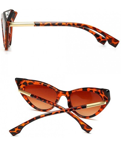 Butterfly Leopard Crystal Sunglasses sunglasses Oversize - Leopard - CX18SXT4M0M $14.51