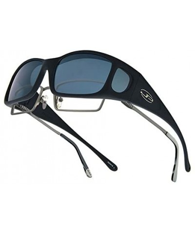 Rectangular Eyewear Sunglasses - Razor / Frame Midnight Oil Lens Polarvue Grey - CU1124FOFKR $41.05