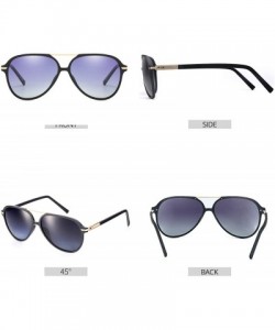 Aviator Polarized Aviator Sunglasses for Men Women UV400 Protection TR90 Frame Ultra Light Pilot Shape Glasses - CY18T2U6IQL ...