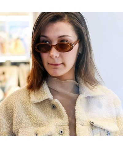 Oversized Sunglasses Vintage Eyewear Hippie Favors - F - CZ18QOAZ4T7 $6.48