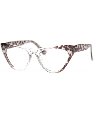 Round Womens Leopard Pattern Cat Eye Reading Glasses Quality Eye Glass Frame - Tea Leopard - C618IG2ALL8 $10.26
