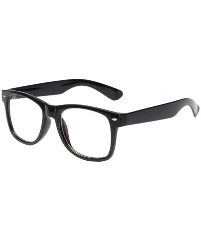 Round Unisex Blocking Computer Eyeglasses Sunglasses - Black - CC1973CQD0S $19.56