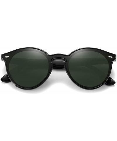 Square Polarized Retro Classic Trendy Stylish Sunglasses for Men Women - 3 Green - CF193IGLOTA $14.72