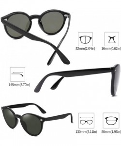 Square Polarized Retro Classic Trendy Stylish Sunglasses for Men Women - 3 Green - CF193IGLOTA $14.72