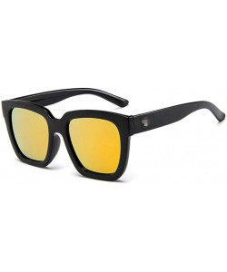 Round Retro Vintage Sunglasses Colorful Mirror Lens Matte Frame Sunglasses - Orange - CA18OAKG2SS $9.02
