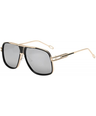 Oversized Sunglasses Vintage Oversized Glasses Rectangle - C - CC18QTGAK9K $18.84
