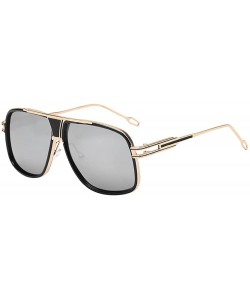 Oversized Sunglasses Vintage Oversized Glasses Rectangle - C - CC18QTGAK9K $11.61