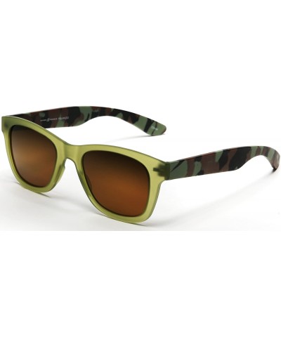 Square Valencia Polarized Horned Rim Sunglasses with TR90 Unbreakable Construction - Green - C512E0DZXU1 $24.19