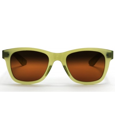 Square Valencia Polarized Horned Rim Sunglasses with TR90 Unbreakable Construction - Green - C512E0DZXU1 $24.19