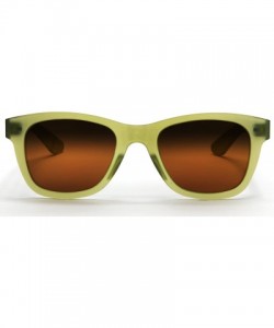 Square Valencia Polarized Horned Rim Sunglasses with TR90 Unbreakable Construction - Green - C512E0DZXU1 $24.19
