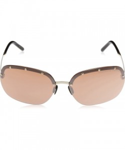 Square Design Women's P'8576 P8576 B Gold Fashion Sunglasses 65mm - C111MDBII91 $57.15