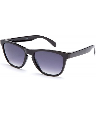 Square Men's Fashion Thin Temple Sunglasses - Matte Black - C711KTD39MB $7.70