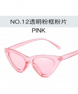 Aviator Cute Sexy Cat Eye Sunglasses Women Metal Retro Small Vintage Female Classic Sun Glasses - 12 - CO198ZLX84C $31.48