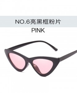 Aviator Cute Sexy Cat Eye Sunglasses Women Metal Retro Small Vintage Female Classic Sun Glasses - 12 - CO198ZLX84C $31.48