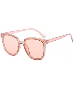 Goggle Women Summer Lightweight Oversized Fashion Sunglasses Mirrored Polarized Eyewear - Pink - CR18T984SD0 $11.73