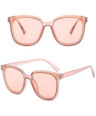 Goggle Women Summer Lightweight Oversized Fashion Sunglasses Mirrored Polarized Eyewear - Pink - CR18T984SD0 $11.73