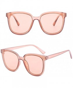 Goggle Women Summer Lightweight Oversized Fashion Sunglasses Mirrored Polarized Eyewear - Pink - CR18T984SD0 $11.73