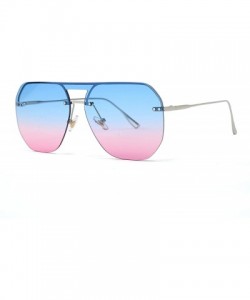 Round 2019 Fashion Modern Shield Style Rivets Sunglasses Cool Double Color Lens Sun Glasses Oculos De Sol 058 - C1 - CM198AHH...