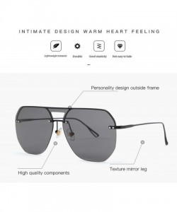 Round 2019 Fashion Modern Shield Style Rivets Sunglasses Cool Double Color Lens Sun Glasses Oculos De Sol 058 - C1 - CM198AHH...