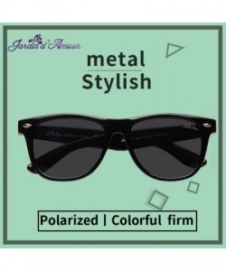 Oversized Designer Men Sunglasses Women Vintage Sun Glasses JS2101 - Black Frame Grey Lens - C012N3DK772 $18.46