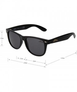 Oversized Designer Men Sunglasses Women Vintage Sun Glasses JS2101 - Black Frame Grey Lens - C012N3DK772 $29.77
