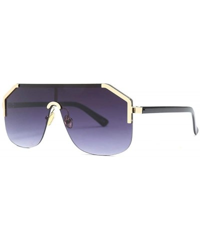 Square Siamese Lens Square Sunglasses European And American Fashion Street Beat Tide Sunglasses - CU18X8A5750 $52.07