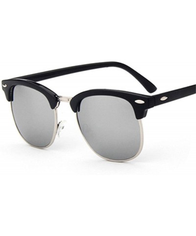 Oval 2018 Fashion New Sunglasses Men/Women Retro Rivet Lens Sun Glasses Female OculosUV400 - C2 - CD199CRN9O7 $31.61