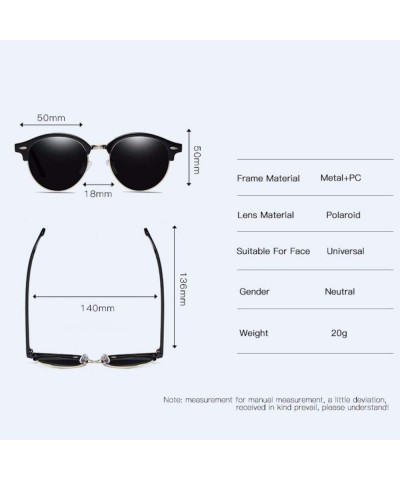 Aviator Polarized sunglasses for men and women classic dazzling retro polarized driving Sunglasses - B - CW18QCAHZRZ $33.51