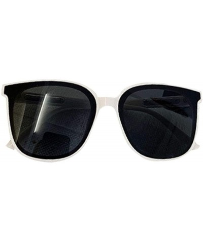 Aviator Women Creative Polygon Polarized Sunglasses Metal Frame Tinted Fashion Eyewear - S - Black(beige Frame) - C6190TZYICN...