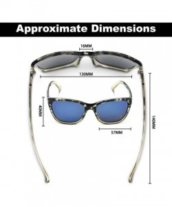 Sport Ripple Polarized Sunglasses - Black Fade Frame - Black Fade Frames/Smoke-blue Mirror Lenses - CH18III4G24 $19.64