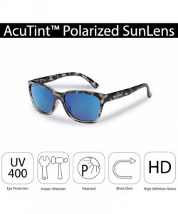 Sport Ripple Polarized Sunglasses - Black Fade Frame - Black Fade Frames/Smoke-blue Mirror Lenses - CH18III4G24 $43.94