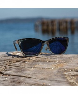 Sport Ripple Polarized Sunglasses - Black Fade Frame - Black Fade Frames/Smoke-blue Mirror Lenses - CH18III4G24 $43.94