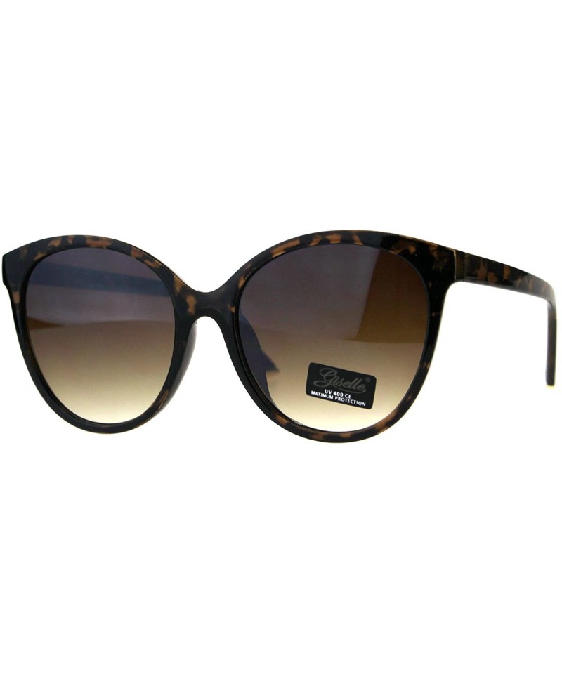 Oversized Giselle Womens Sunglasses Round Butterfly Oversized Fashion UV 400 - Tortoise (Brown) - CU18DXLK9CY $14.91