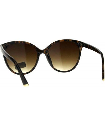 Oversized Giselle Womens Sunglasses Round Butterfly Oversized Fashion UV 400 - Tortoise (Brown) - CU18DXLK9CY $14.91